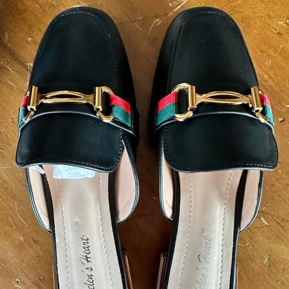 G Stripe Mule Loafers Size 5 NIB - Picture 1 of 5